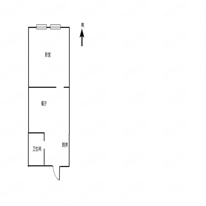 民安花苑 1室1厅1卫 70m&sup2;