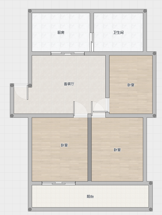 佳苑小区&middot;东 3室2厅1卫 110m&sup2;
