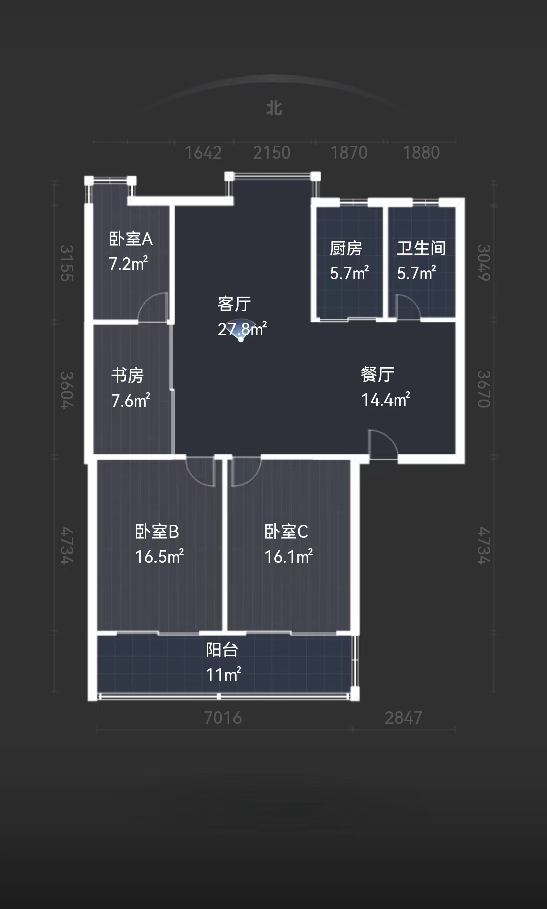 怡居北苑 3室2厅1卫 128m&sup2;