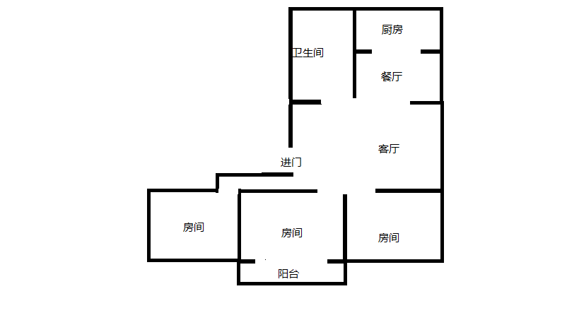 春晖花园 3室2厅1卫 108m&sup2;