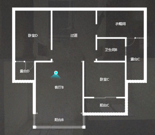 金和家园 4室2厅2卫 105.00m&sup2;
