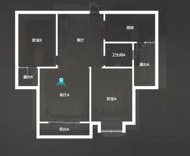 金和家园 4室2厅2卫 105.00m&sup2;