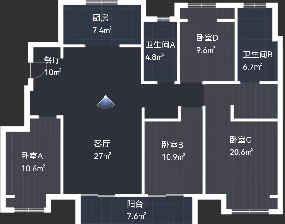 金地繁茂里 3室2厅2卫 134.00m&sup2;