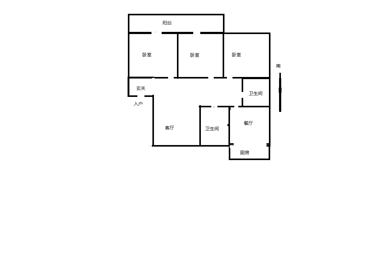 金辉花园 4室1厅1卫 130m&sup2;