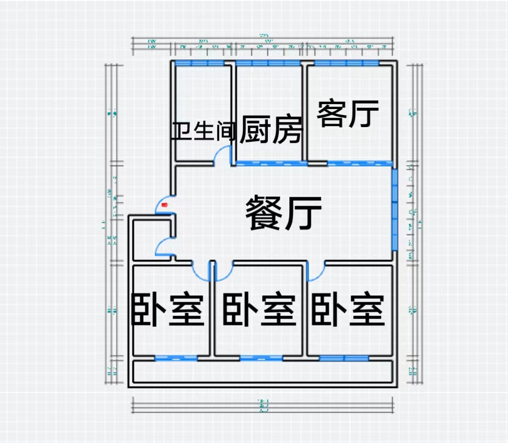 文峰花苑 3室2厅1卫 143.00m&sup2;