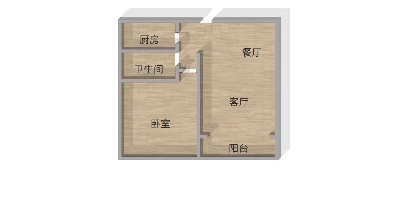 中南世纪城北区 1室1厅1卫 74m&sup2;