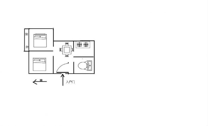 光明南村 2室1厅1卫 60m&sup2;