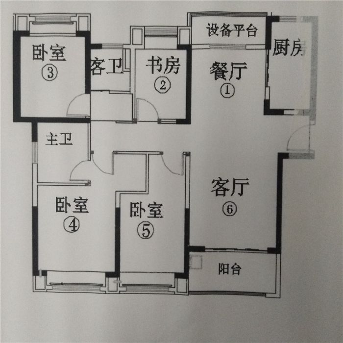 南通雅居乐花园 4室2厅2卫 140m&sup2;