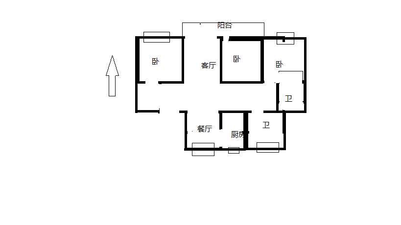 中南珑悦 3室2厅2卫 115m&sup2;