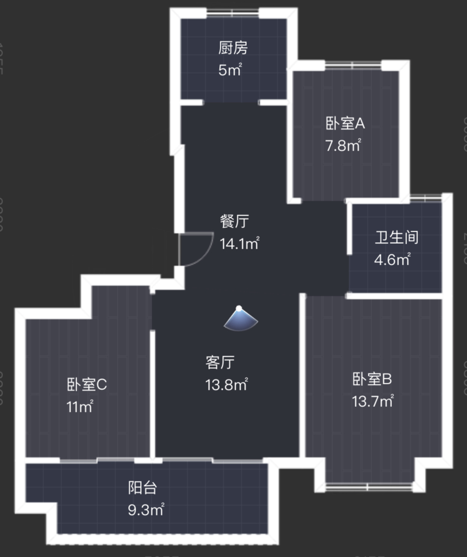 春晓熙岸 3室2厅1卫 110m&sup2;