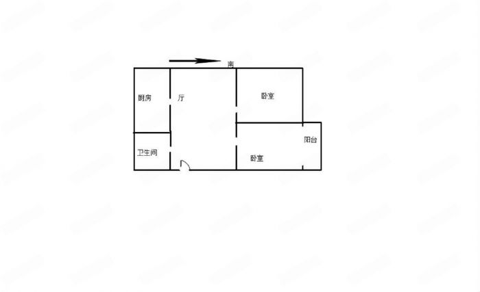 新华佳园 2室1厅1卫 87m&sup2;