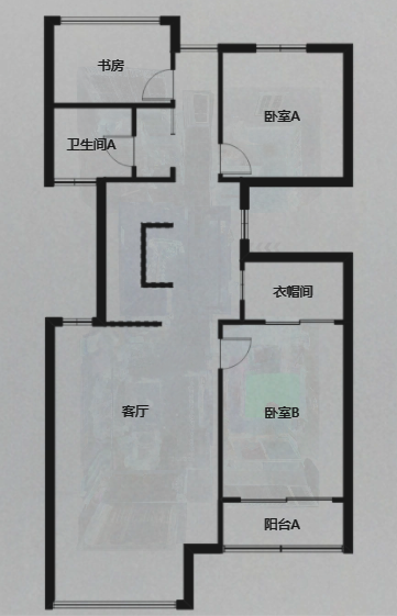 罗福宫 4室2厅2卫 188m&sup2;