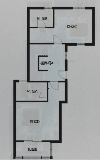 罗福宫 4室2厅2卫 188m&sup2;