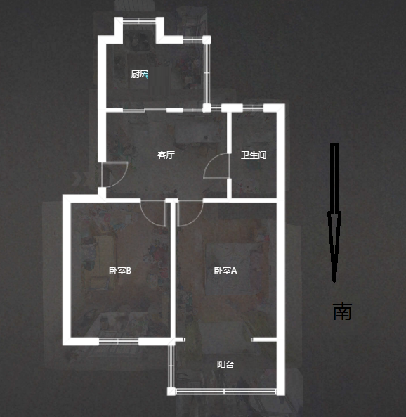 城南二村 2室1厅1卫 65m&sup2;