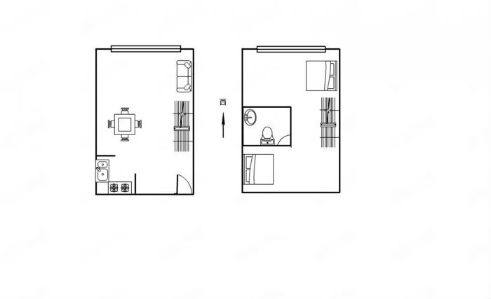 檀墅 1室1厅1卫 45m&sup2;