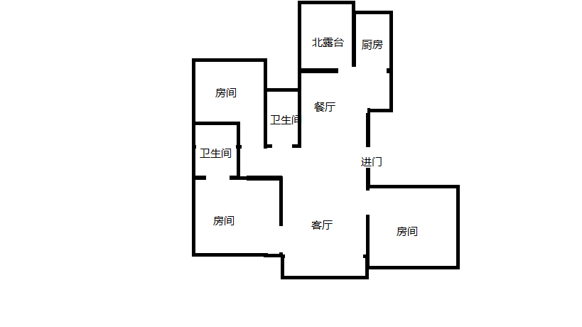 尚海湾 3室2厅2卫 140m&sup2;