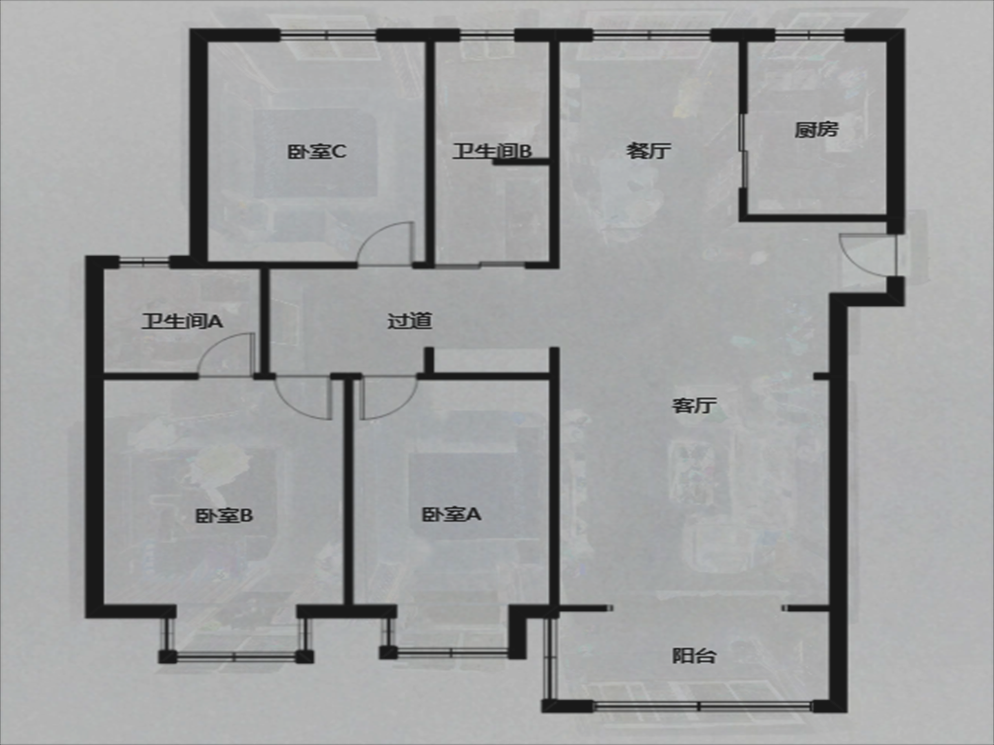 世家花园 3室2厅2卫 141m&sup2;