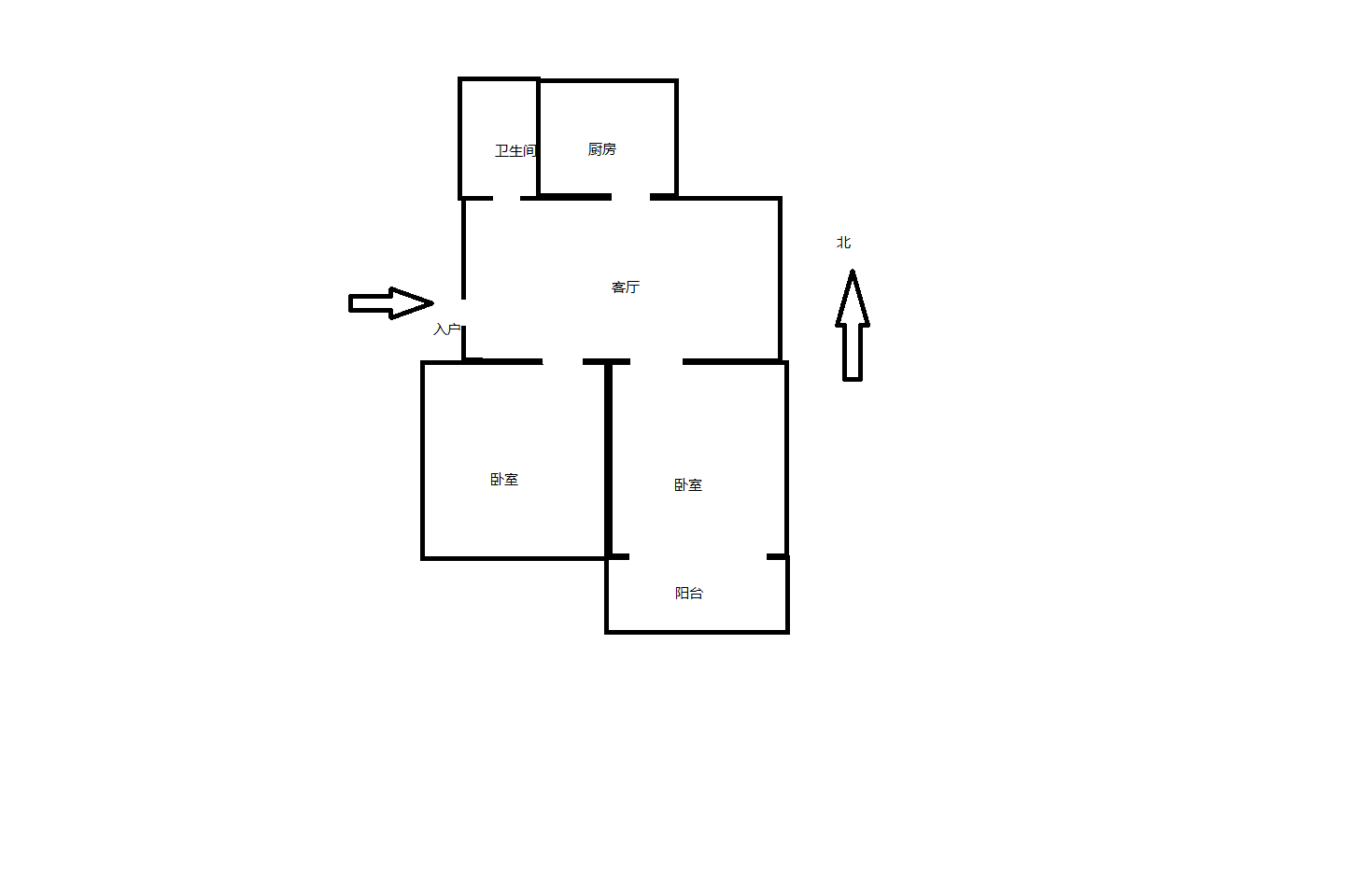 万象东园 2室1厅1卫 76m&sup2;