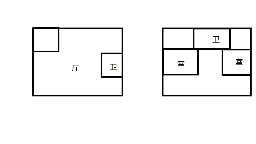 天空之城 1室1厅1卫 39m&sup2;