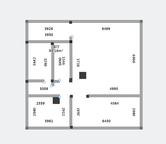 飞马国际 2室1厅1卫 90m&sup2;