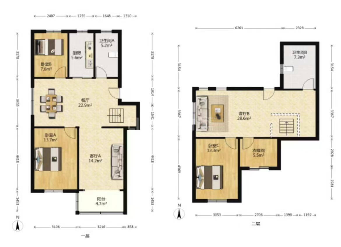 永和佳苑东区 3室2厅1卫 97.24m&sup2;