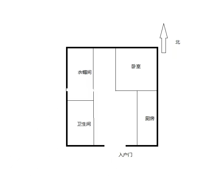 濠西园 1室1厅1卫 23m&sup2;
