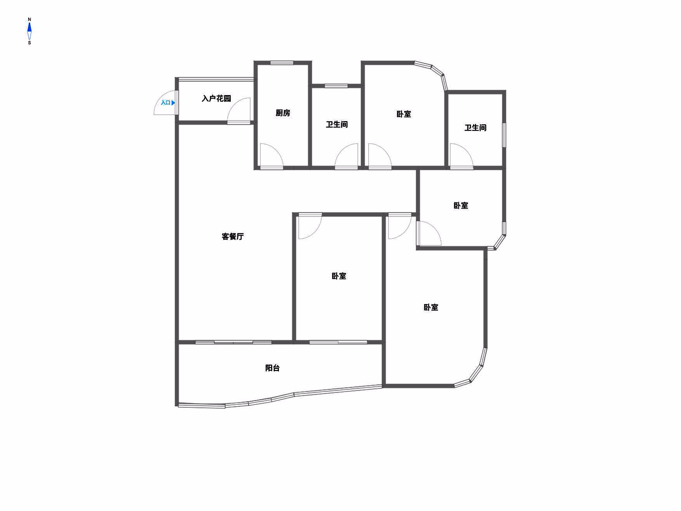 富都豪园 4室2厅2卫 148m²