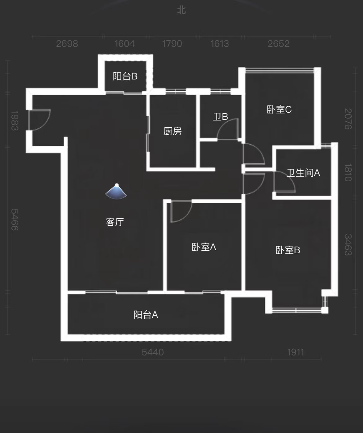 万科&middot;海上明月 3室2厅2卫 112m&sup2;