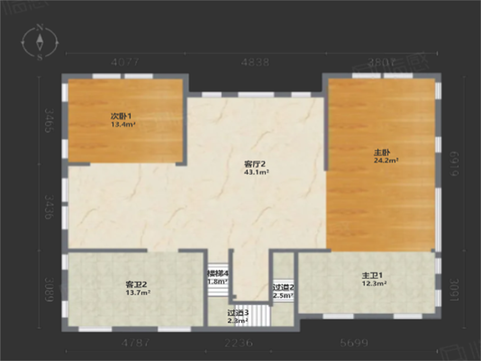 顺发御园 6室3厅5卫 550.00m&sup2;