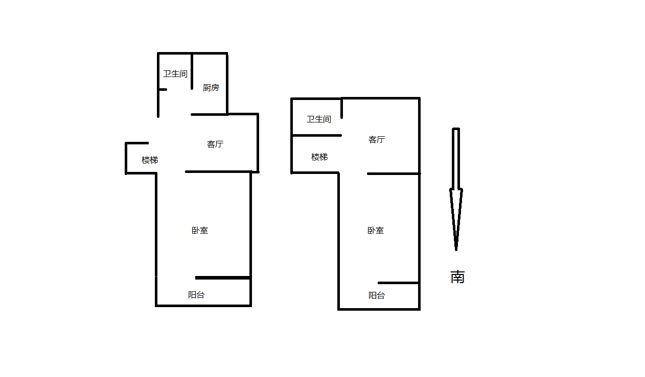 虹桥新苑 3室1厅1卫 64.00m&sup2;