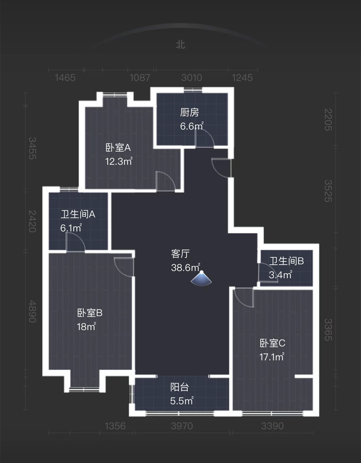 中兴兰溪荟 3室2厅2卫 134m&sup2;