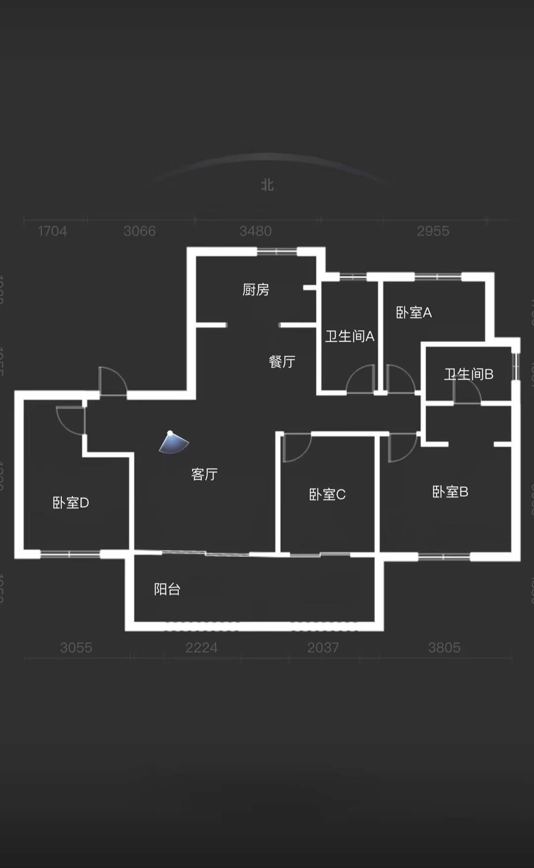 招商新城雍景湾 4室2厅2卫 139m&sup2;