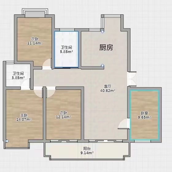 春晖花园 3室2厅2卫 150m&sup2;