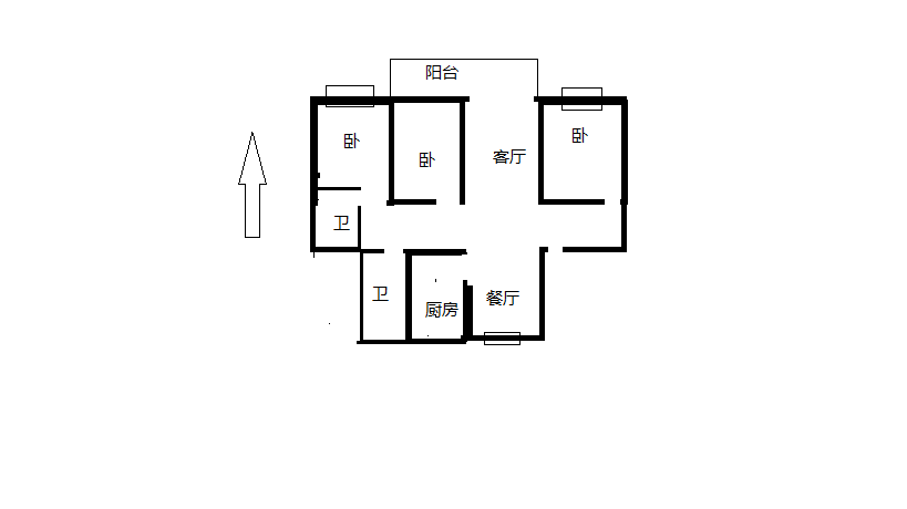 中南珑悦 3室2厅2卫 115m&sup2;