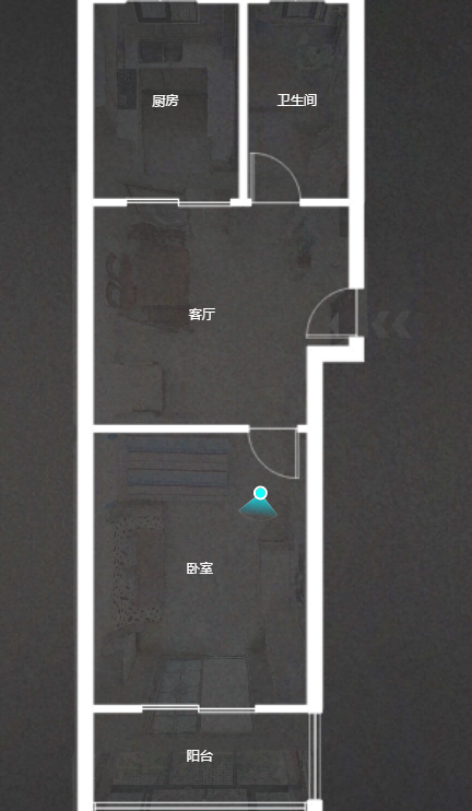 金桥世家 1室2厅1卫 60m²
