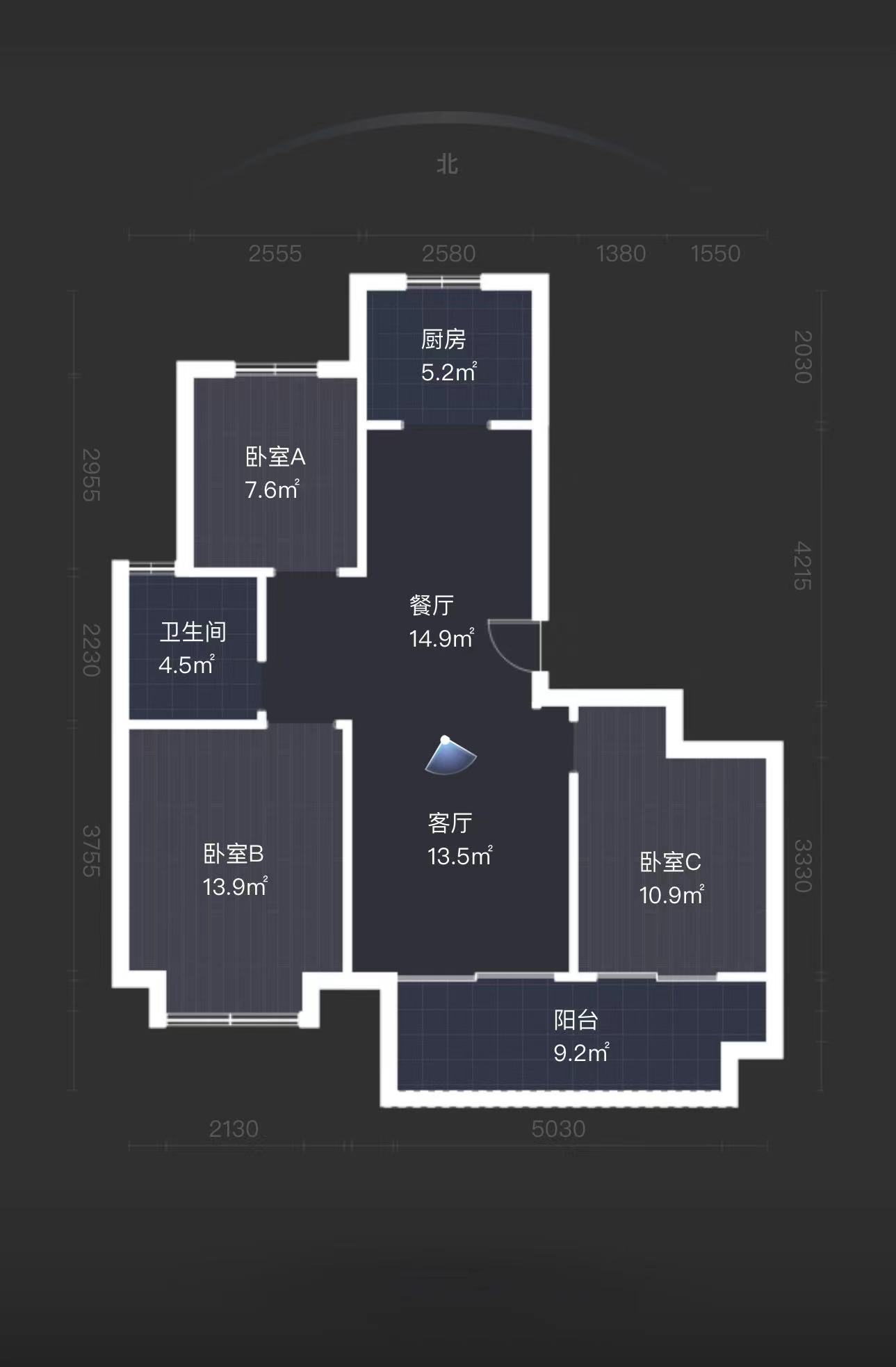 春晓熙岸 3室2厅2卫 110.00m&sup2;