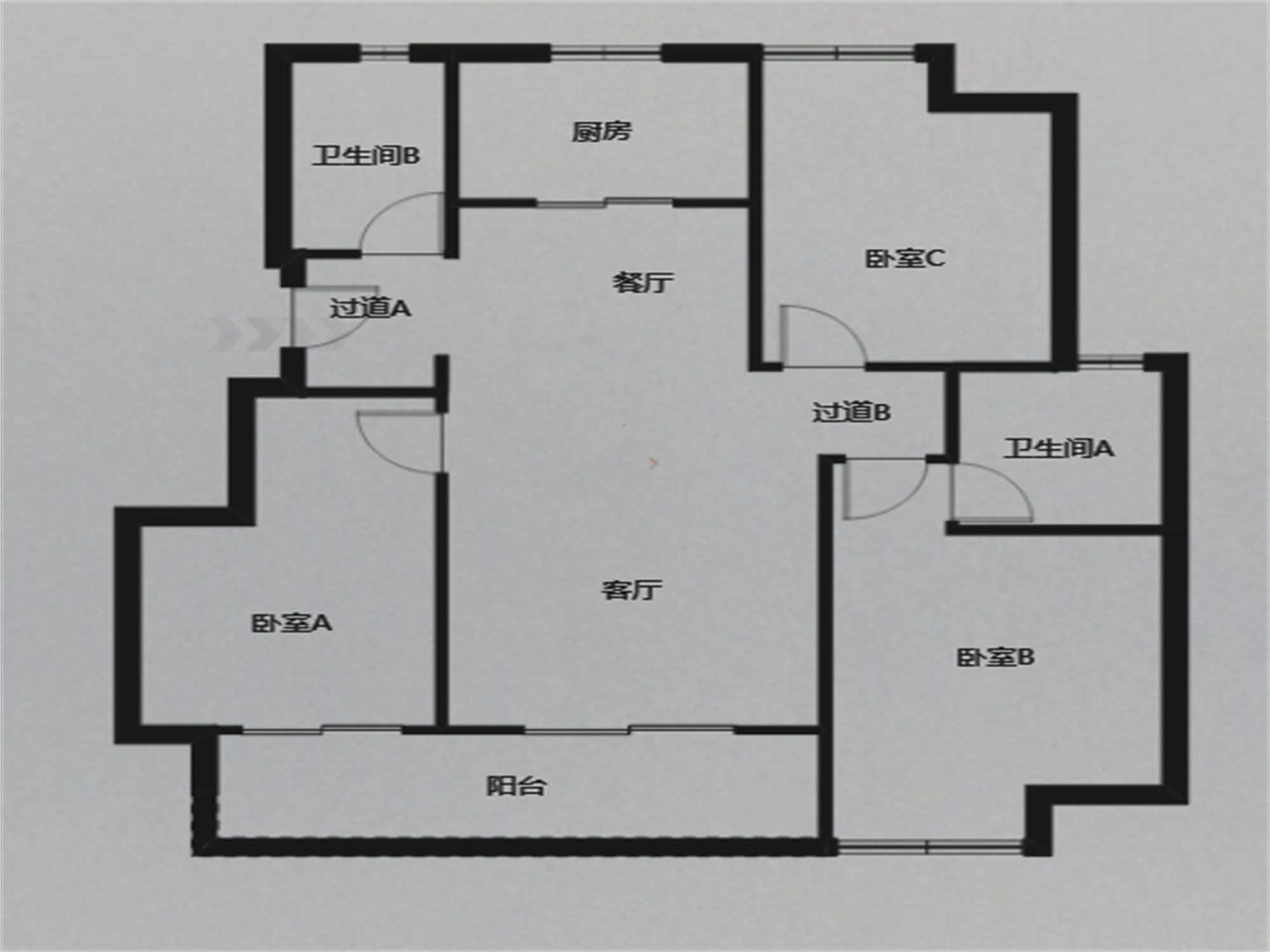 融信&middot;澜宸 3室2厅1卫 97.00m&sup2;