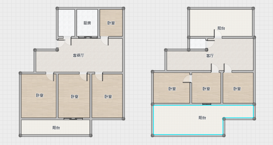 果园社区东大好亿莱 5室2厅2卫 100m²