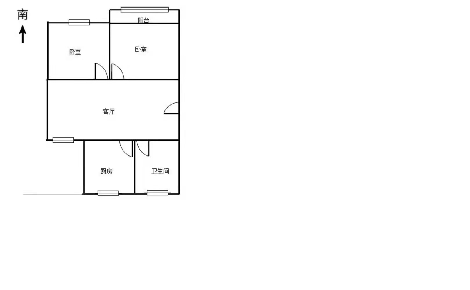 民安花苑 2室1厅1卫 73.00m&sup2;