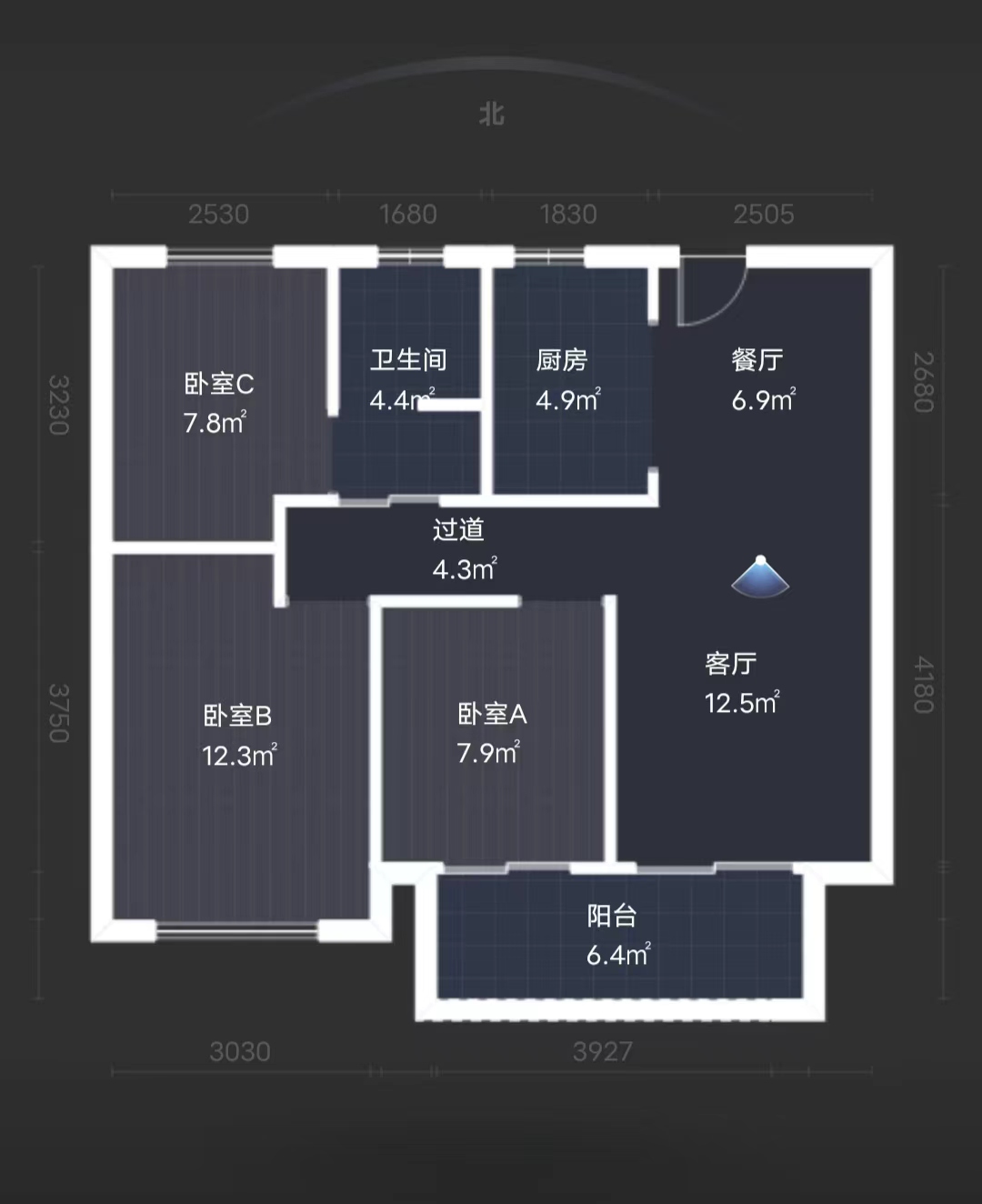 春溪集 3室2厅1卫 89m&sup2;