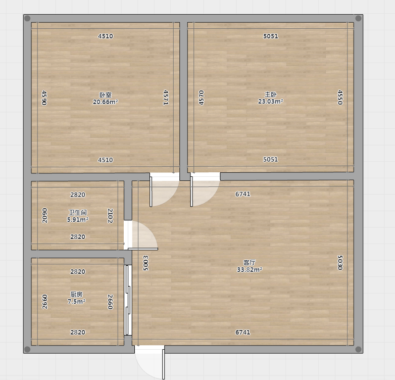 祥和大厦 2室1厅1卫 78m&sup2;