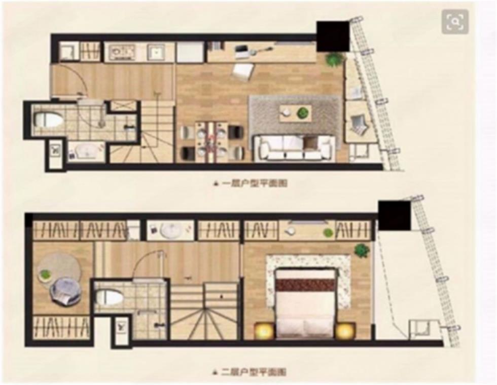 中南世纪城北区 2室2厅2卫 50m&sup2;