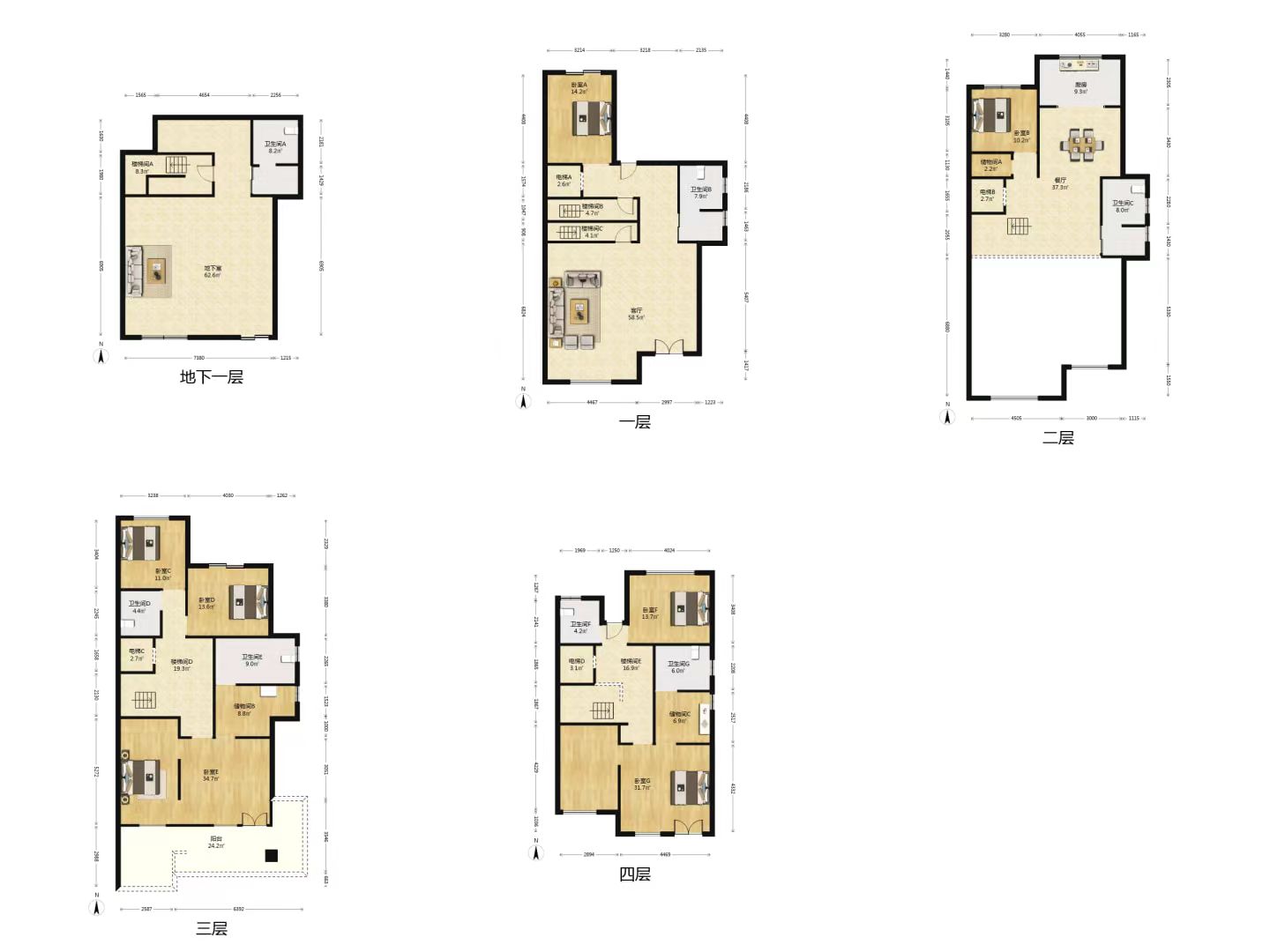 富都豪园 5室2厅3卫 310m&sup2;