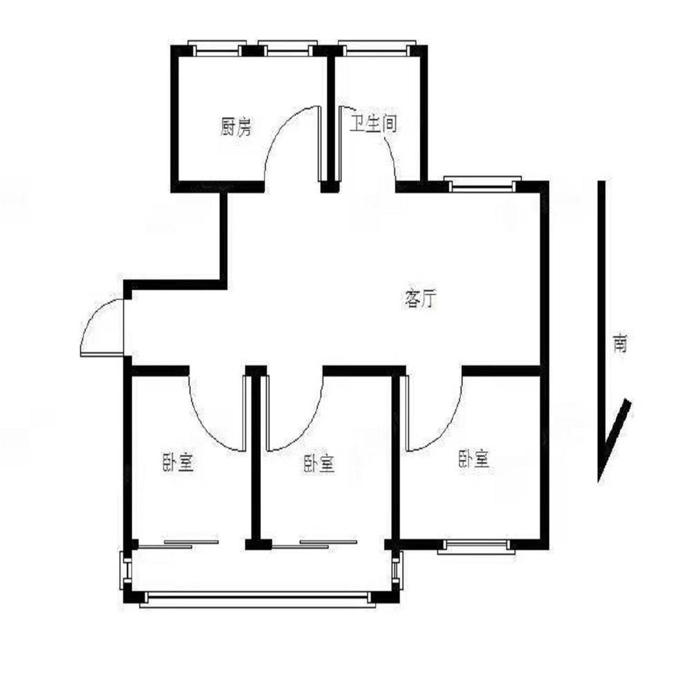 富民新村(南通经济技术开发区) 3室2厅1卫 127m&sup2;