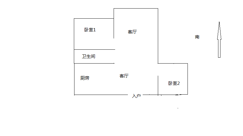 江景苑小区 2室1厅1卫 98m&sup2;