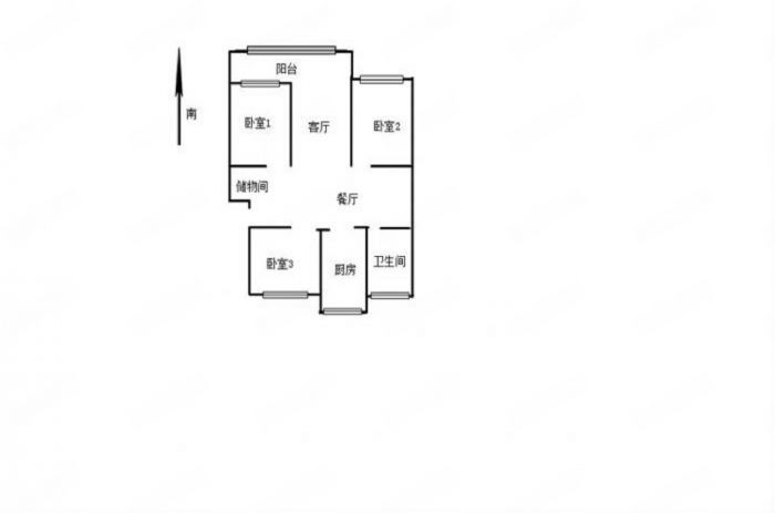 春天花园 3室2厅1卫 130m&sup2;