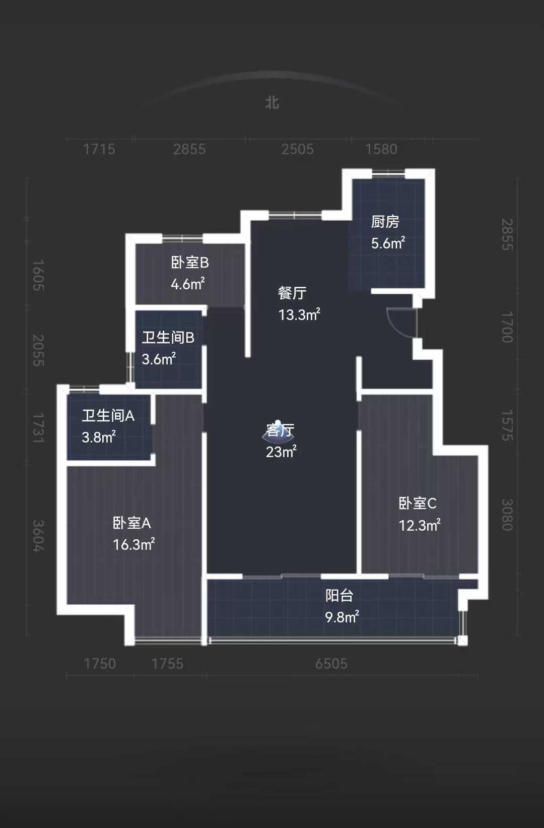 佳源都市 3室2厅1卫 114.00m&sup2;