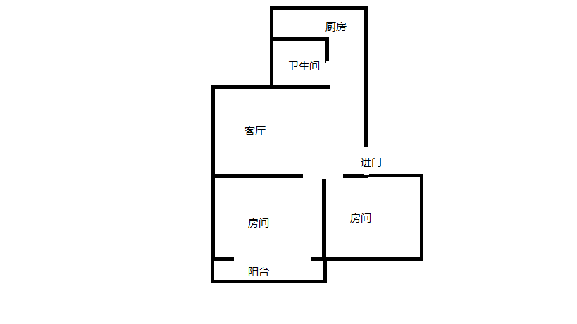 光明南村 2室1厅1卫 70m&sup2;
