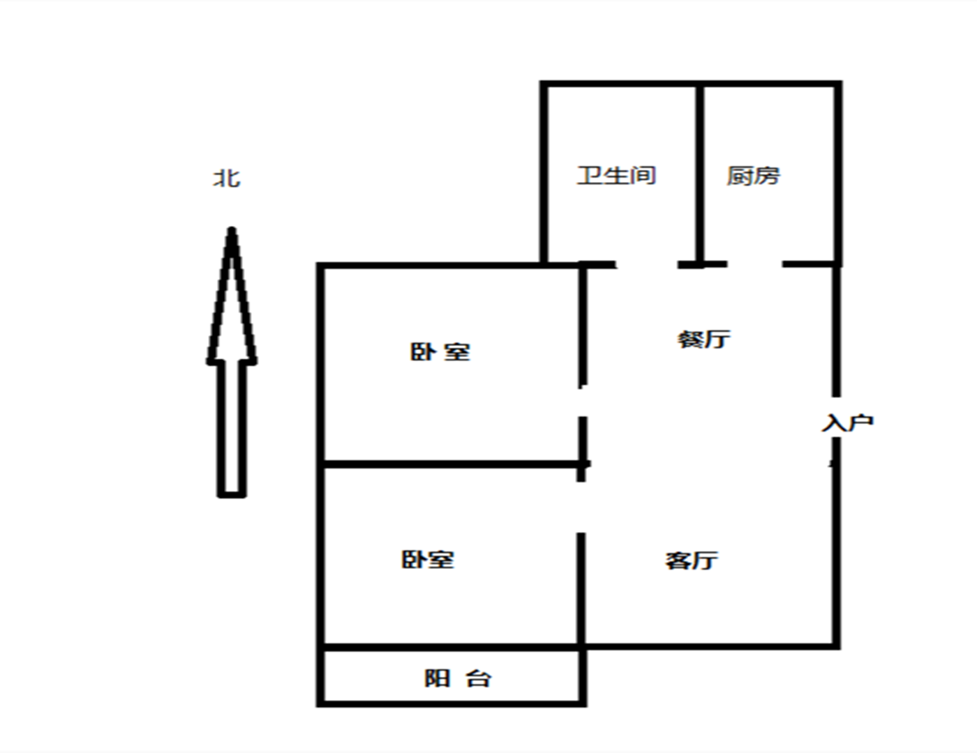 新建路新村 2室1厅1卫 72.00m&sup2;