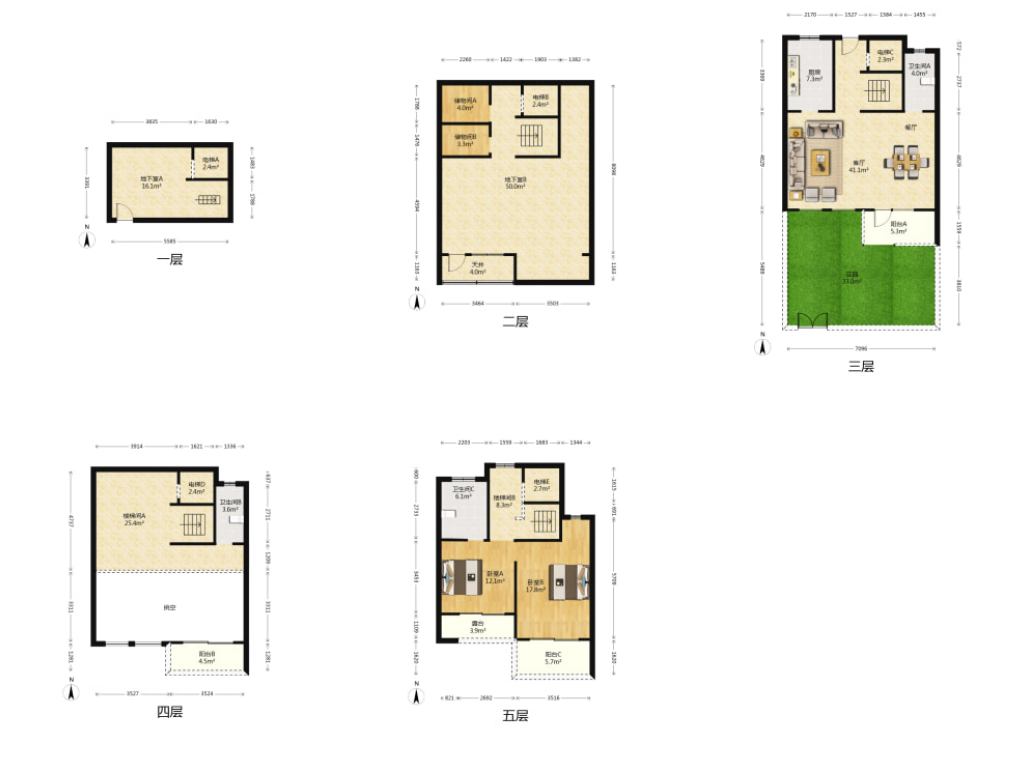 云樾东方 4室1厅1卫 240m&sup2;